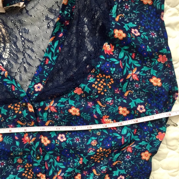 NWT Floral lace romper- free with purchase - Picture 7 of 8